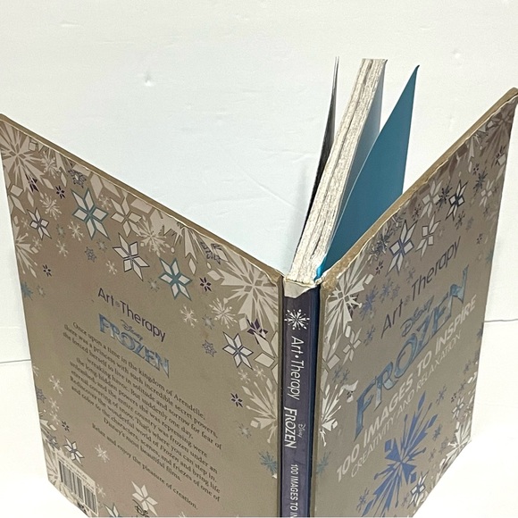 Set of 2 Hard Cover Disney Art Therapy Coloring Book. Disney Princess & Frozen. - Picture 7 of 14